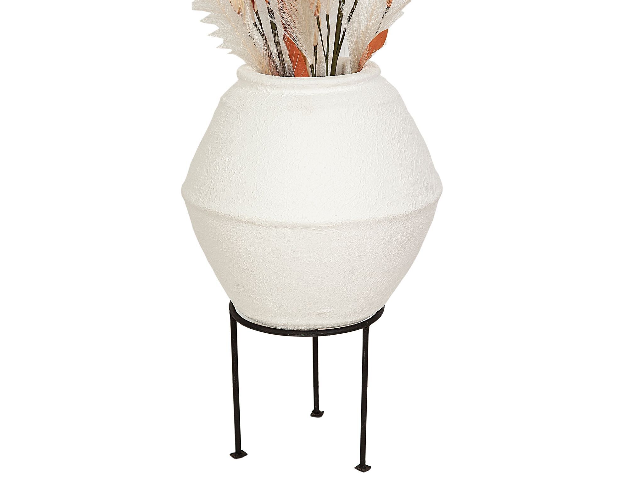 VASO IN TERRACOTTA CON SOP. METALLO HM472317