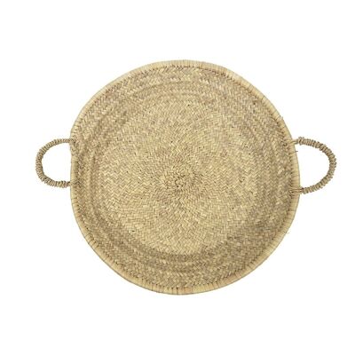 Phara round basket with handles