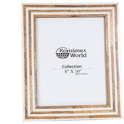 WOOD/RESIN PHOTO FRAME 20X2X25CM HM31231220