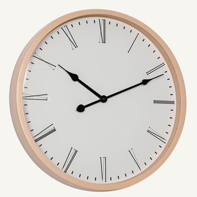 PS HORLOGE COULEUR BOIS NATUREL 40X5X40CM HM232307