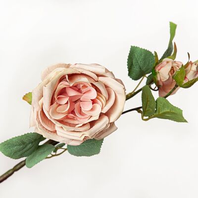 WHITE/PINK ARTIFICIAL ROSE HM92355