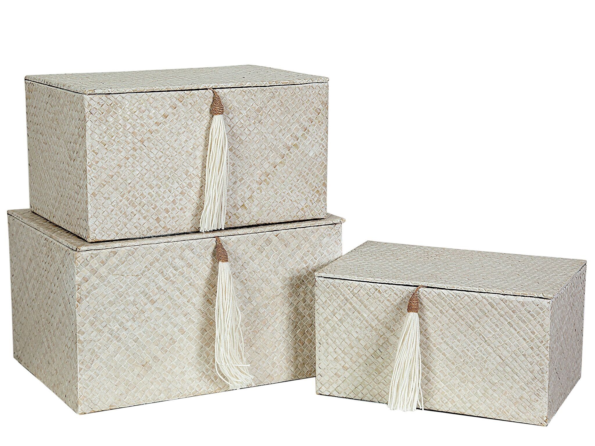 SET 3 BOITES FIBRES NATURELLES HM472301000