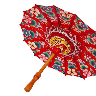 RED PAINTED JAVA UMBRELLA HM472347