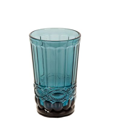 BLUE GLASS GLASS (320 ML) 8X8X13CM HM842313
