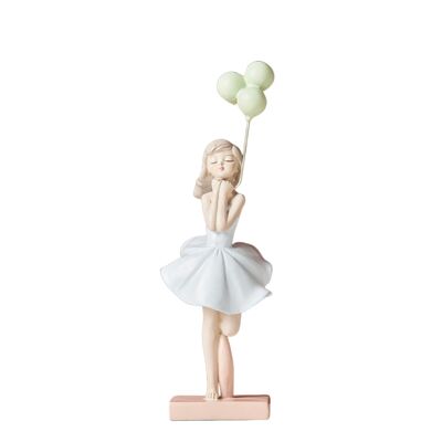 Balloon Girls Resin Ornaments