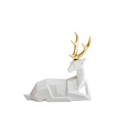 Geometric Deer Statue