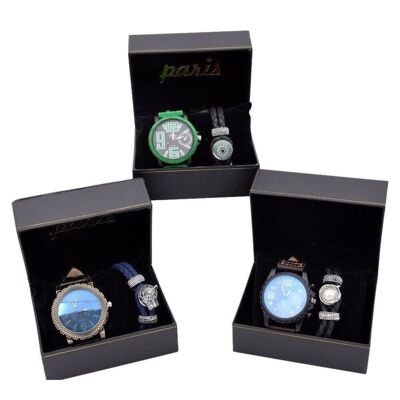 Coffret Montre + Bracelet Boîte Cadeau