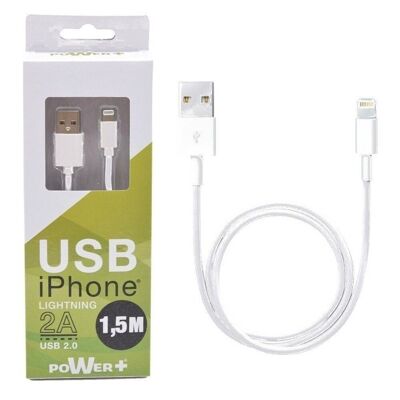 Câble Usb Iphone / Lightning 1,5M 2A