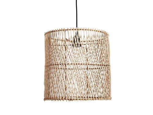 LAMPARA COLGANTE CILINDRO RATTAN E27/ 220-240V HM472364