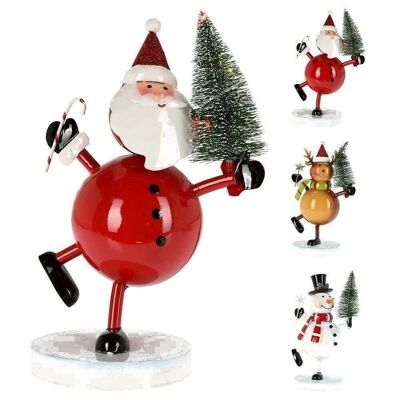 Déco Personnage Noël Lumineux 27Cm