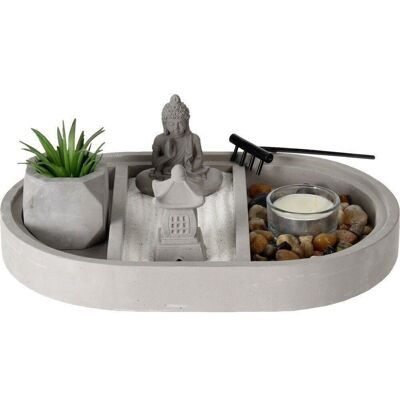 Set Jardin Zen + Bougie