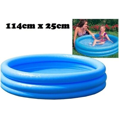 Piscine Crystal Blue 114X25Cm 3 Rings