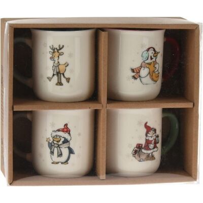 Set 4 Mugs Noël 200Ml