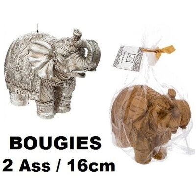 Bougie Elephant 16 X 13 X 7Cm