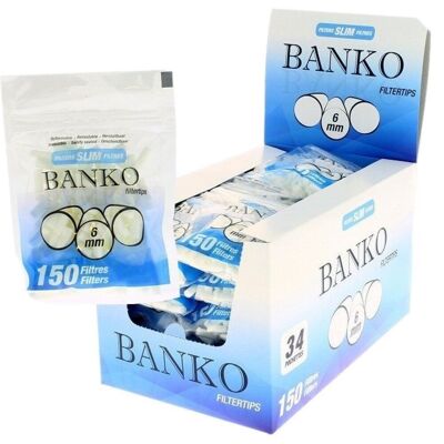 Banko Filtres 6Mm Premium Tips ARTICLES FUMEURS
