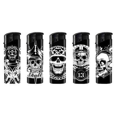 Briquets Belflam Skull Black & White ARTICLES FUMEURS