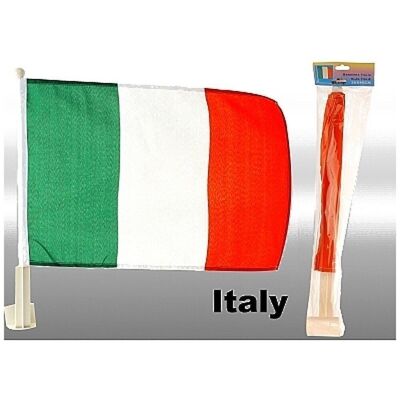 Set 1 Drapeau Car Flag Italie, 30X45Cm