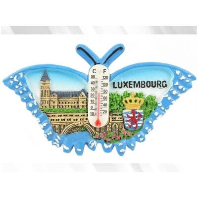 Magnet Luxembourg Avec Thermometre 8,5Cm