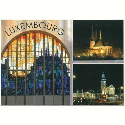 Carte Postale  Luxembourg Mit 3 Bildern