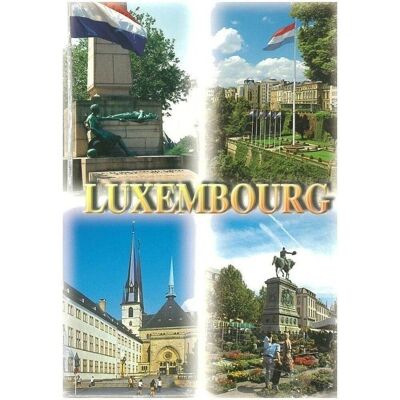 Carte Postale  Luxembourg Mit 4 Bildern,