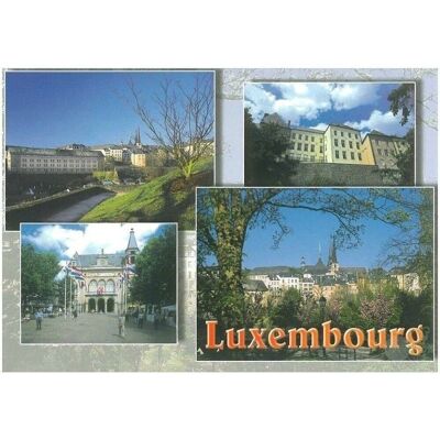 Carte Postale  Luxembourg Mit, 4 Bildern