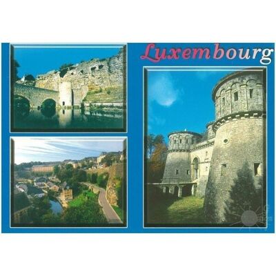 Carte Postale  Luxembourg Mit 3 Bildern.