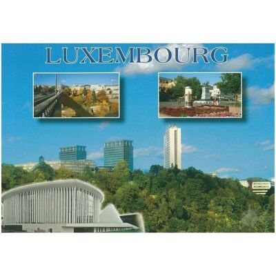 Carte Postale  Luxembourg Mit, 3 Bildern