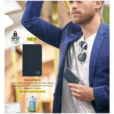 The Slip Rfid Mobile Phone Card Wallet