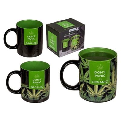 Mug Cannabis, Reagit Au Chaleur