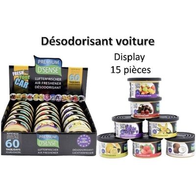 Désodorisants Autos New Premium 60J.