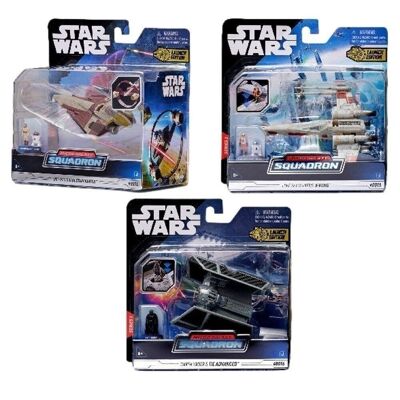 Star Wars Medium Vehicle 13Cm+Figure Ass