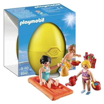 Playmobil Maman Et Enfants À La Plage