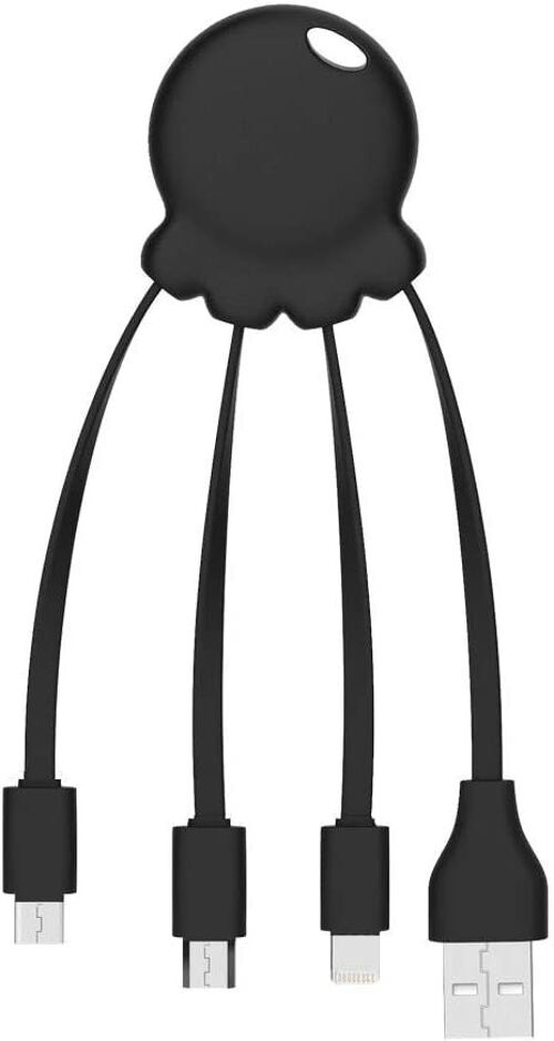Octopus 2 -  Câble multi-connecteurs Noir