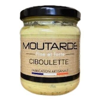 Moutarde Fine et Forte à la ciboulette