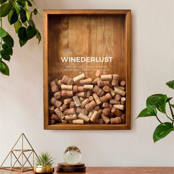 Porte-bouchon de vin, Cadre bouchon de vin, Signe de vin en bois 9