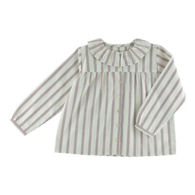 Colombine tennis stripe blouse