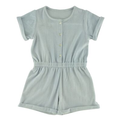 Ice blue Pia terry playsuit