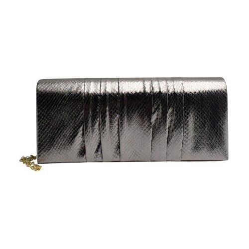 Sydney Shimmering Snake Print Clutch Bag