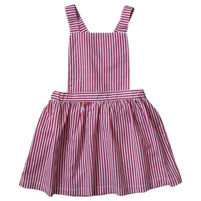 Pomegranate striped Sixtine apron skirt