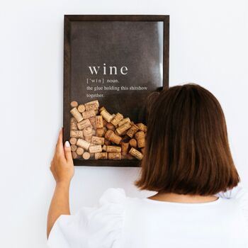 Porte-bouchon de vin, boîte à vin en bois, décor de vin 2