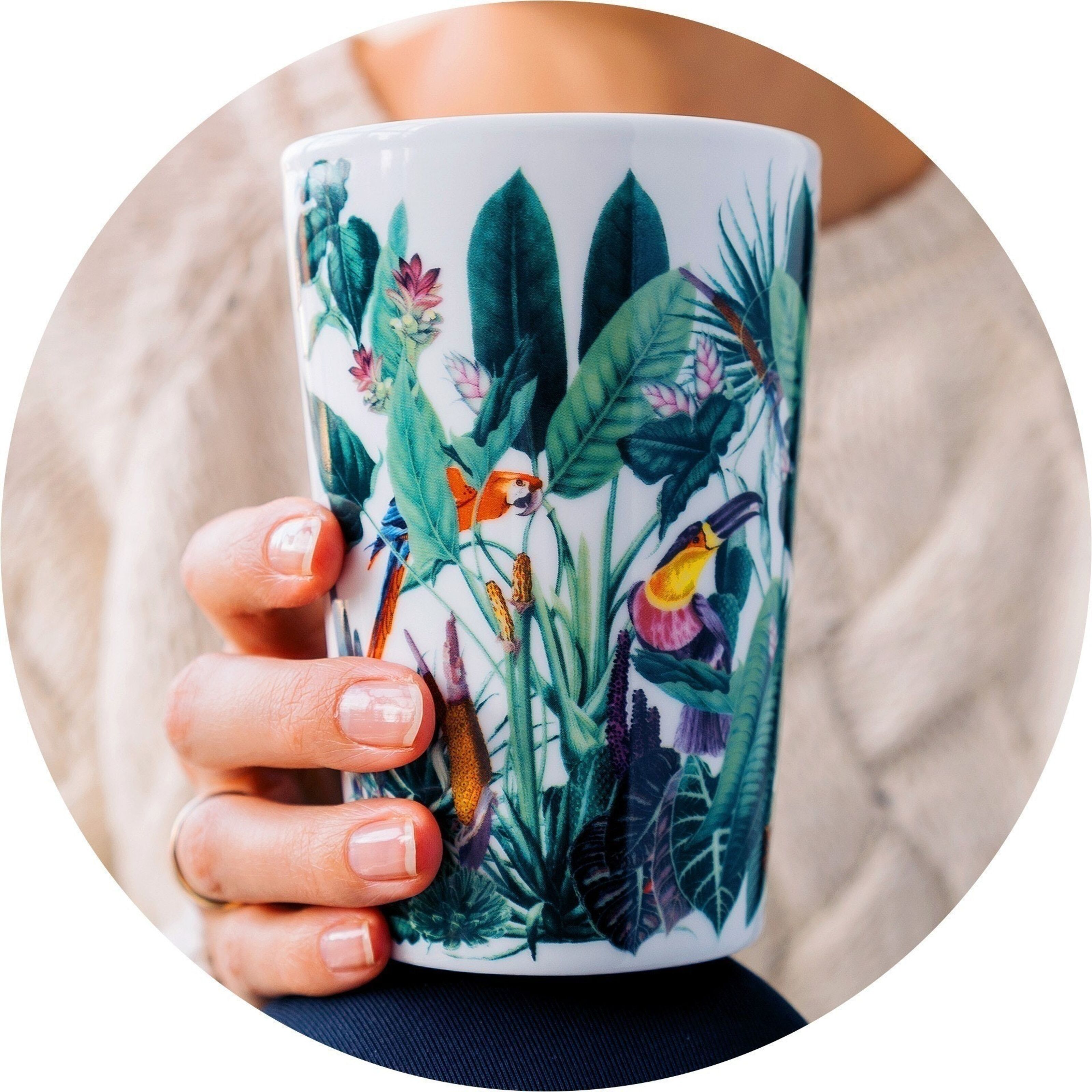 Mug avec filtre et couvercle Rainforest Eigenart