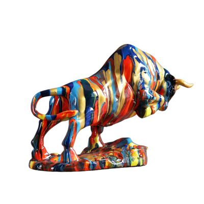 Resin Colorful Cow Figurine