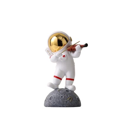 Resin Violin Astronaut Statue