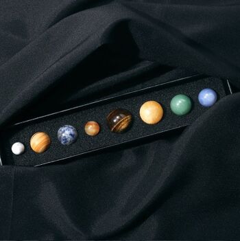 Kit de 8 planètes en pierres précieuses naturelles du système solaire 3