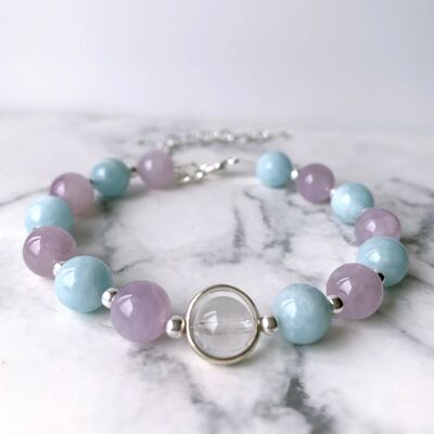 Pulsera de piedras preciosas ajustable para calmar la ansiedad