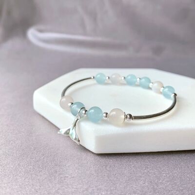 Aquamarine Protection Mermaid Bracelet