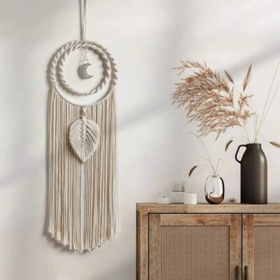 Boho Macramé Lune Soleil Dreamcatcher