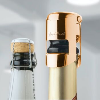 Bouchon de bouteille de champagne Final Touch - Cuivre 2