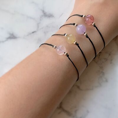Crystal Protection Waxed Bracelet