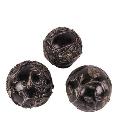 Sfera decorativa Ø10 cm SET/3 resina d